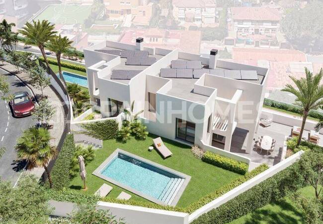 Semi Detached Villas With Private Pools In El Limonar M Laga