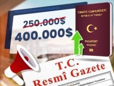 محدودیت دریافت شهروندی ترکیه از طریق سرمایه گذاری به 400.000 دلار افزایش یافت