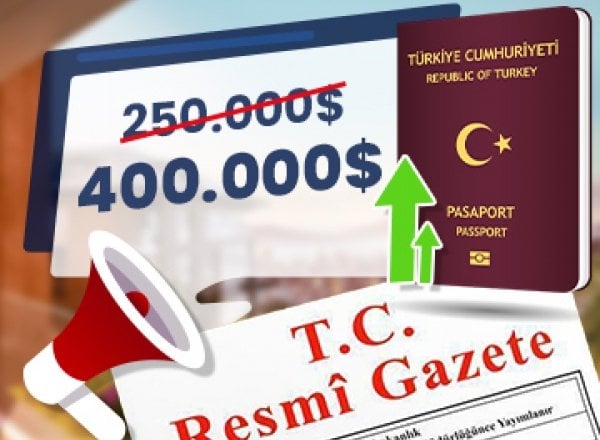 Limit of Citizenship of Turkey by Investment Rose to 400.000 USD