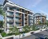 Real Estate in a Complex with Swimming Pool in Alanya Oba 3