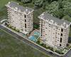 Properties in a Complex with Pool in Alanya Mahmutlar 1
