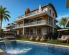 Sea View Houses with Private Pool in Alanya Tepe 1