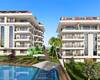 Sea View Flats in a Complex with Social Facilities in Kestel 5