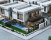 Semi-detached Villas with Pool in Antalya Muratpasa