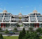 Gewerbeimmobilien An Einer Belebten Straße In Alanya
