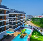 خانه مجزا با دید دریا با استخر خصوصی در آلانیا