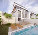 House with Pool in a Sea-view Complex in Antalya Kalkan