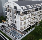 Квартиры в 200 м от пляжа Клеопатры в Алании