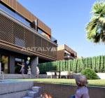 4-stöckige Häuser Mit Privaten Pools In Antalya Aksu