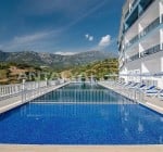 Sea and City View Apartment in a Social Complex in Alanya Kargıcak