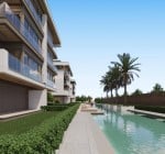 شقق مطلة على الجبل مع مسبح مشترك في أنطاليا كونيالتي