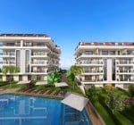 Sea View Flats in a Complex with Social Facilities in Kestel
