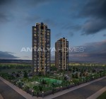 Flats with Pool and Practical Interiors in Mersin Yenişehir