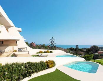 Lägenheter Sammanflätade Perfekt Med Pooler Och Utsikt I Marbella 1