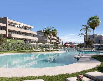 Spacious Flats in a Golfside Complex with Pool in Casares 1