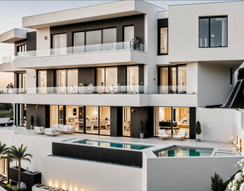 Mijas Malaga'da Deniz ve Golf Sahası Manzaralı Villa 1