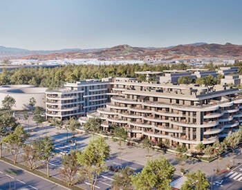 Rymliga Lägenheter I Ett Komplex Med Pool Och Trädgård I Málaga 1