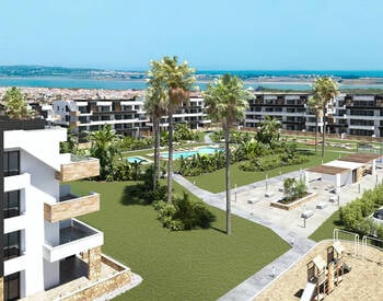 Torrevieja'da Ortak Havuzlu 2 Yatak Odalı Şık Daireler 1