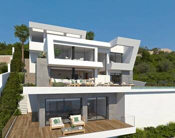 Alicante Benitachell’de Plaja Yakın Deniz Manzaralı Villa 2
