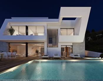 Alicante Benitachell’de Plaja Yakın Deniz Manzaralı Villa 3