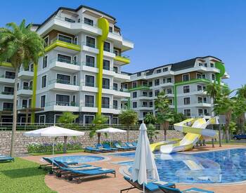 Sea View Flats in a Complex with Swimming Pool in Alanya Oba 1