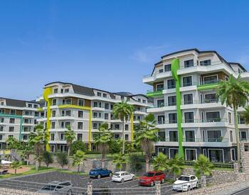 Sea View Flats in a Complex with Swimming Pool in Alanya Oba 3