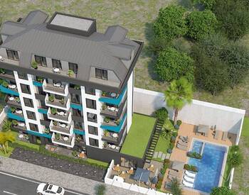Sea and City View Flats Close to Amenities in Alanya Avsallar 1