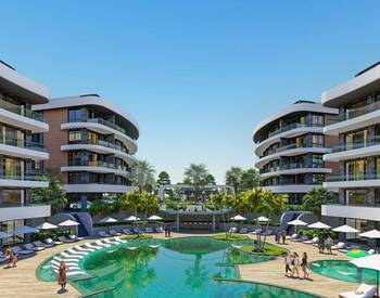 Alanya Oba'da Lüks Sitede Modern Tasarım Daireler 2