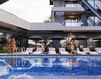 Alanya'da Sosyal Olanaklara Yakın Sitede Satılık Daireler 3