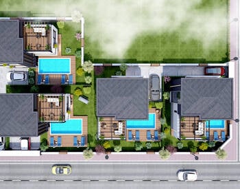 Villas Avec Chauffage Au Sol Et Jardin Privé À Antalya 3