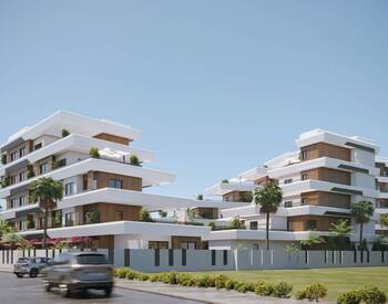 آپارتمان سرمایه گذاری با استخر 400 متر مربعی در آنتالیا، آکسو 1
