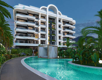 Flats in a Prestigiously Chic Complex in Kestel 3