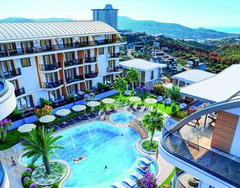 Alanya Kargıcak'ta Deniz ve Dağ Manzaralı Sitede Şık Daireler 2