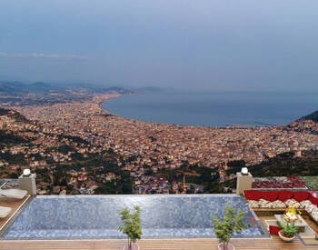 Hus Med Havsutsikt Med Smarta Hemsystem I Alanya Tepe 1