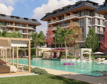 Flats in a Complex with Rich Amenities in Oba Alanya 1