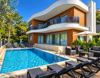 Fristående Hus Med Privata Pooler I Alanya Turkiet 1