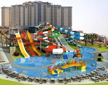 Aquapark-view Apartment in Gold City Residence in Alanya 1