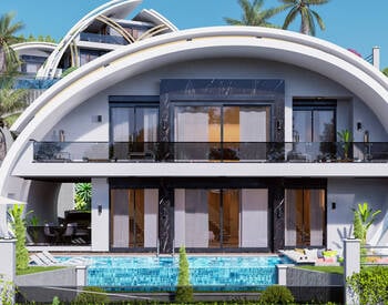 Snygga Hus Med Pooler Och Trädgårdar I Kargicak Alanya 3