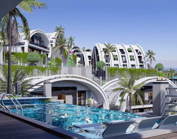 Snygga Hus Med Pooler Och Trädgårdar I Kargicak Alanya 2