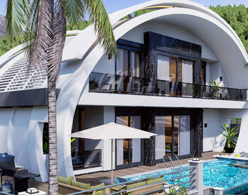 Stylish Houses with Pools and Gardens in Kargicak Alanya 1