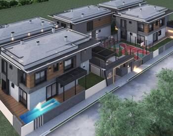 Stylish-design Villas in a Complex in Antalya Dosemealti