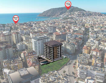 Flats in a Complex Near the Sea in Alanya 1