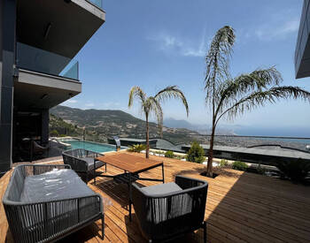 Panoramische Slimme Villa's Met Zeezicht In Alanya Tepe 1