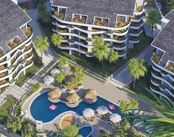 Alanya Oba'da Denize Yakın Sitede Doğa Manzaralı Şık Daireler 2