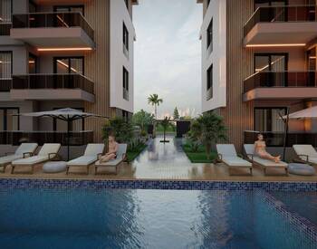 Apartments in a Complex with Pool and Parking in Kepez Antalya 1