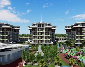 Alanya Oba'da Otel Olanakları Sunan Projede Şık Daireler 2