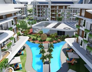 Alanya Oba'da Otel Olanakları Sunan Projede Şık Daireler 3