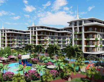 Alanya Oba'da Otel Olanakları Sunan Projede Şık Daireler 1