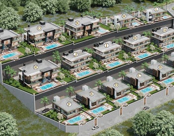Villas Vue Mer Avec Piscine Privée À Alanya Antalya 3