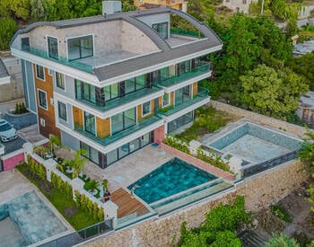 Villa Mit Meerblick Und Privatem Pool In Alanya Tepe 3